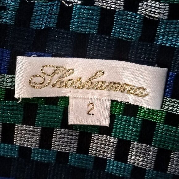 Shoshanna Veronica Aegean Blue Green Sleeveless Dress - Picture 4 of 5